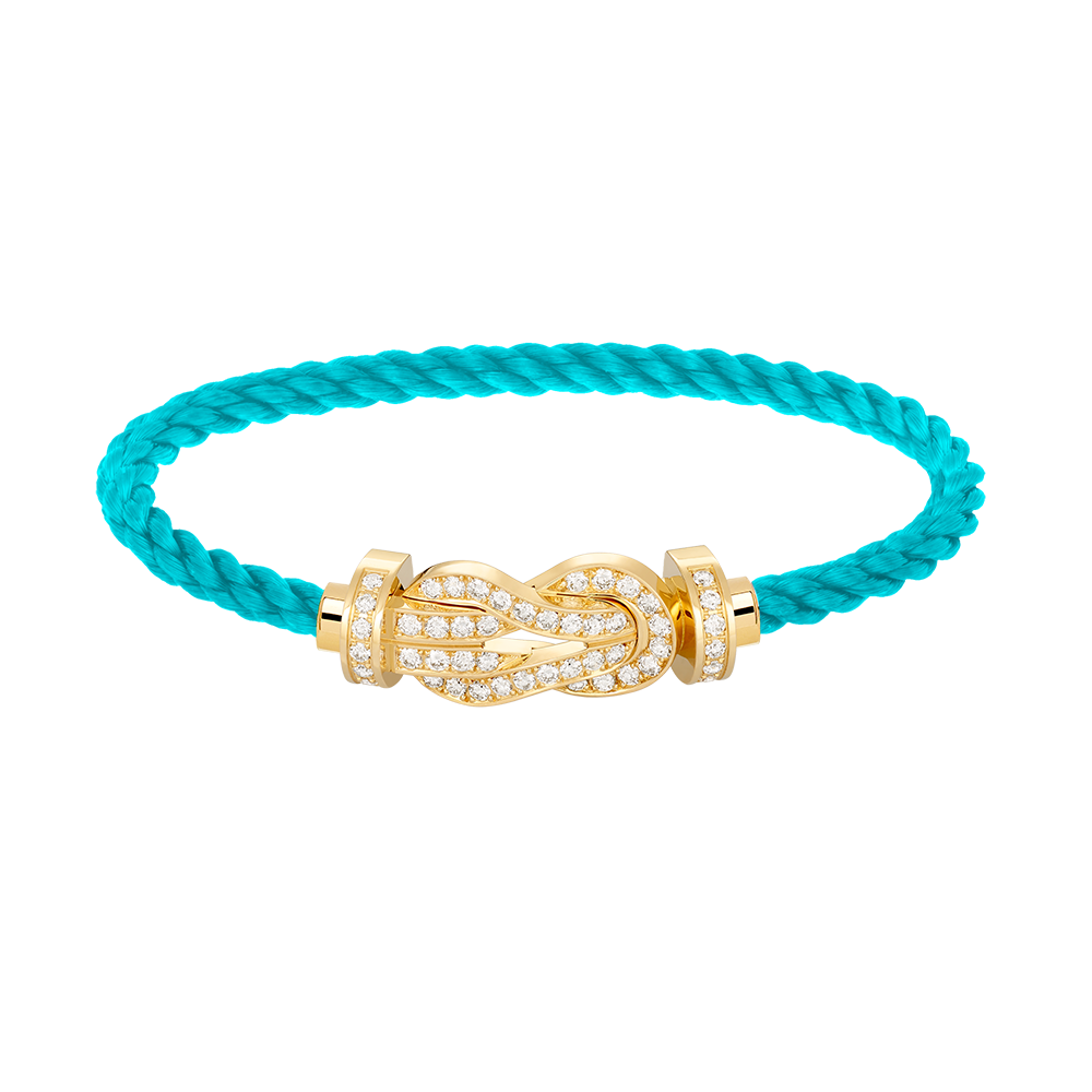 [Regal Gem]CHANCE LARGE 8 FIGURE BUCKLE FULLDIAMOND BRACELET GOLD
