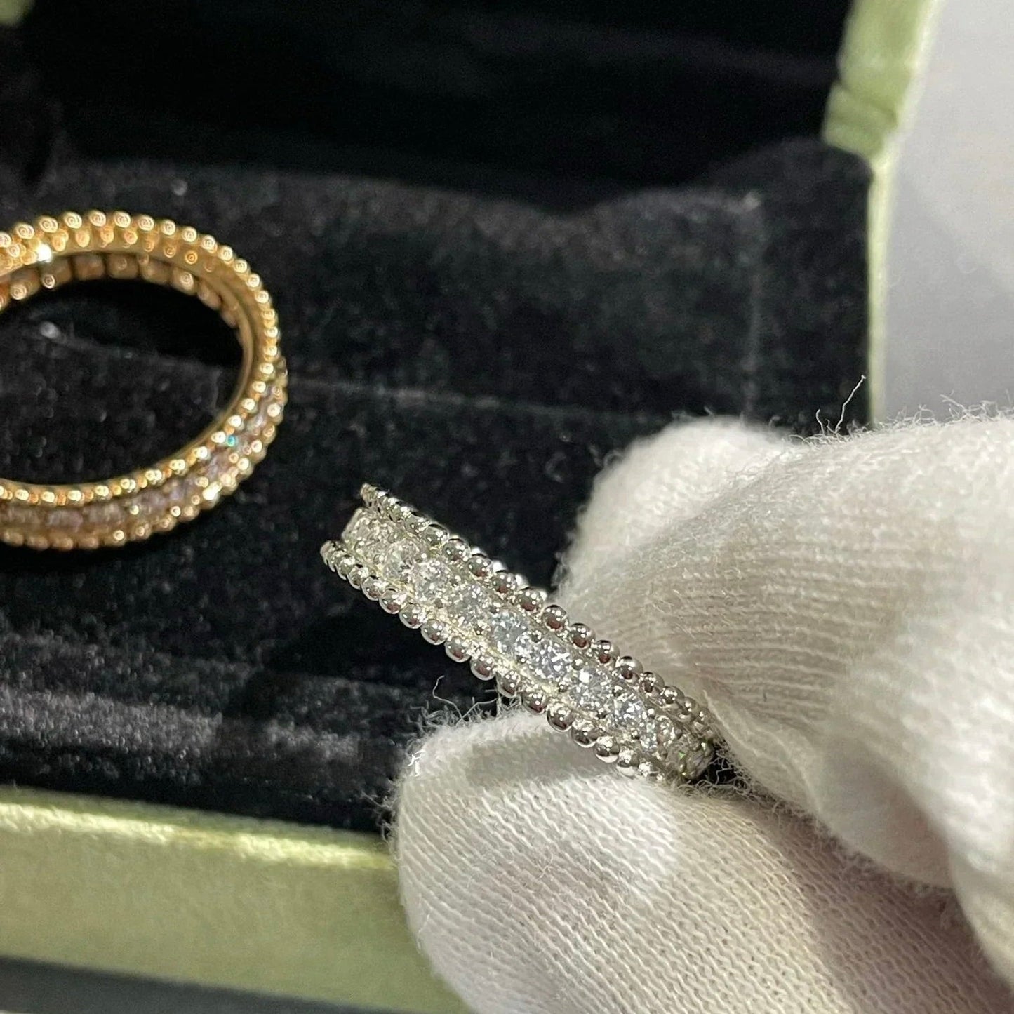 [Regal Gem]PERLEE DIAMOND SILVER RING