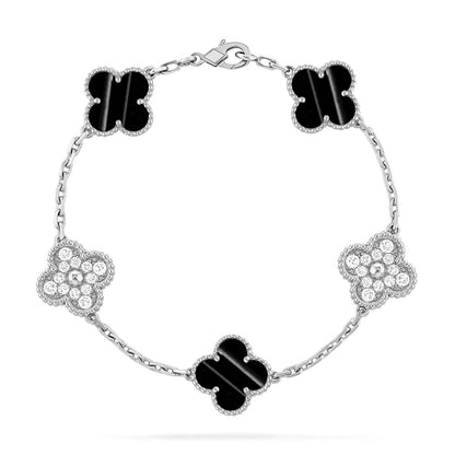 [Regal Gem] CLOVER 5 MOTIF PULSAR STONE BRACELET COLLECTION