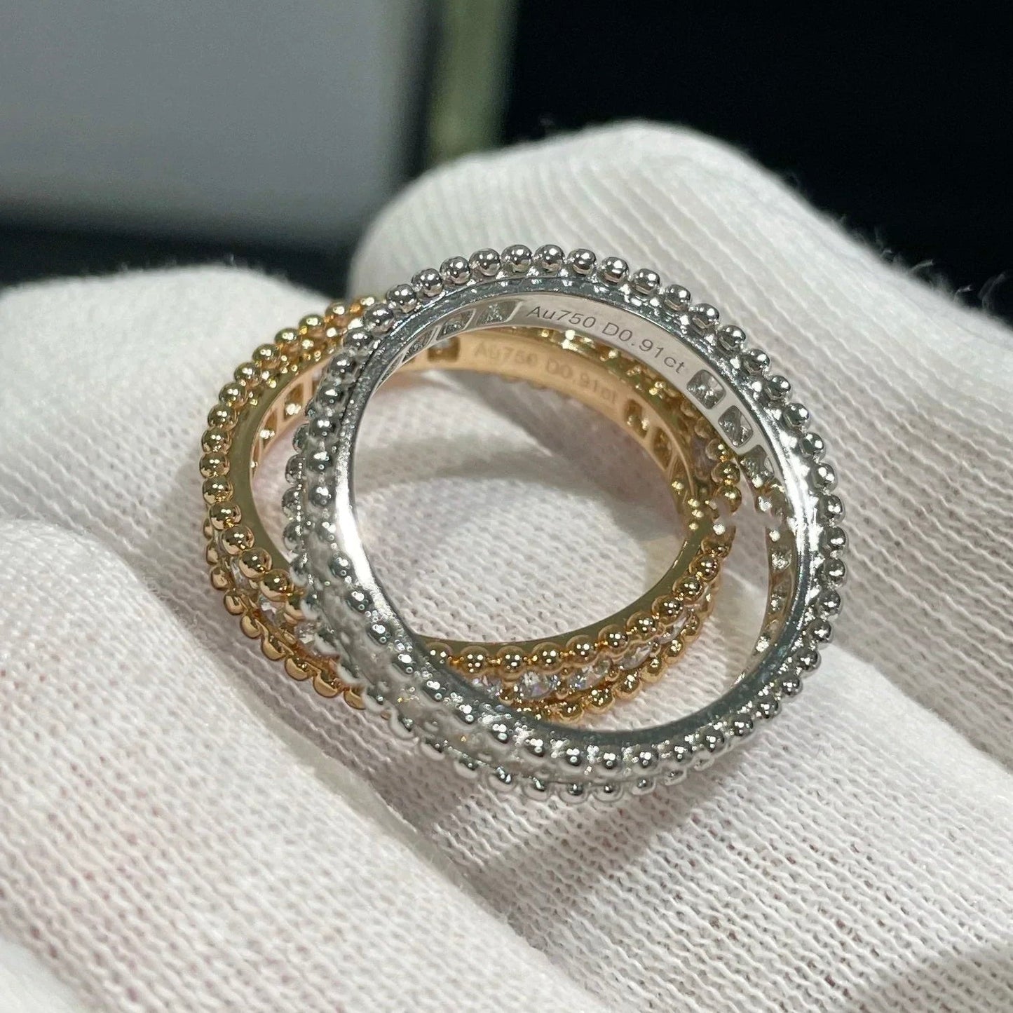 [Regal Gem]PERLEE DIAMOND SILVER RING