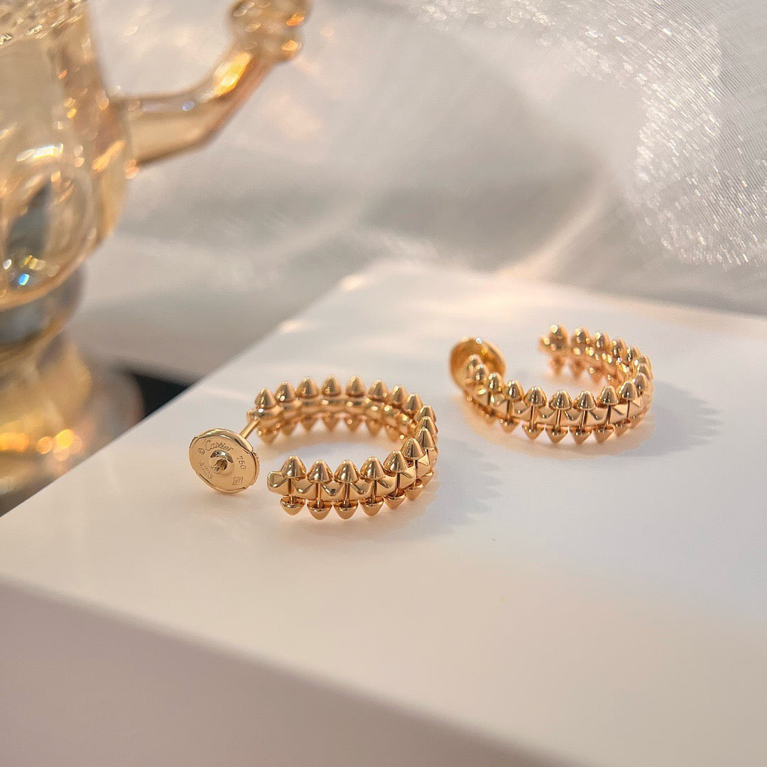 [Regal Gem]CLASH SMALL HOOP EARRINGS