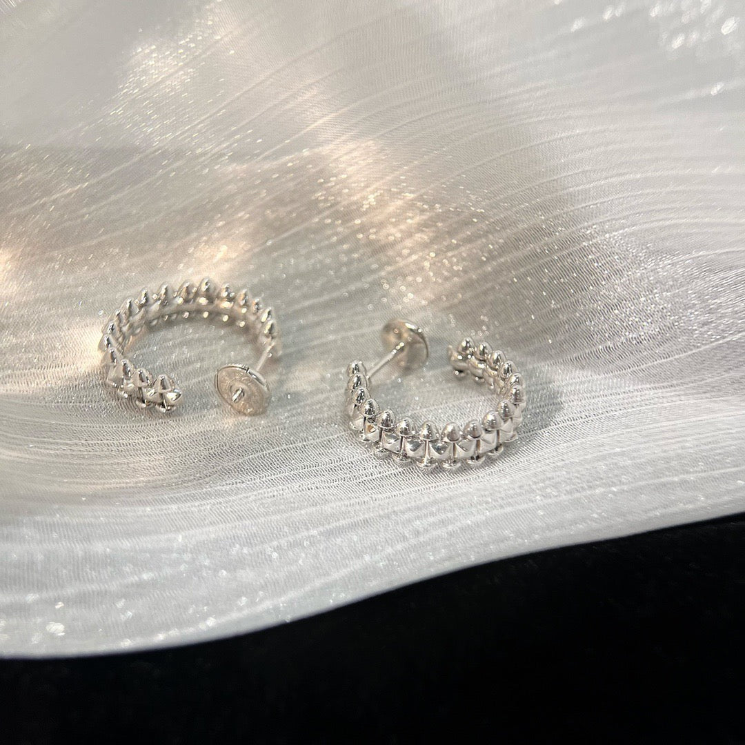 [Regal Gem]CLASH SMALL HOOP EARRINGS