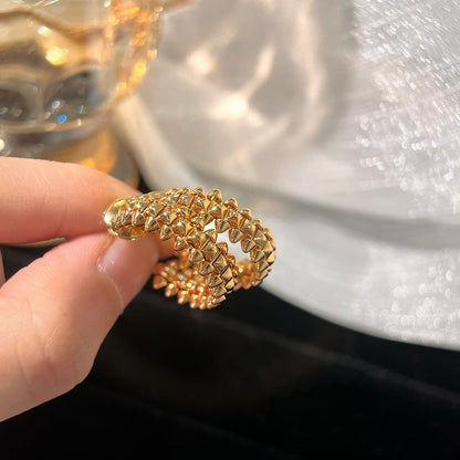 [Regal Gem]CLASH SMALL HOOP EARRINGS