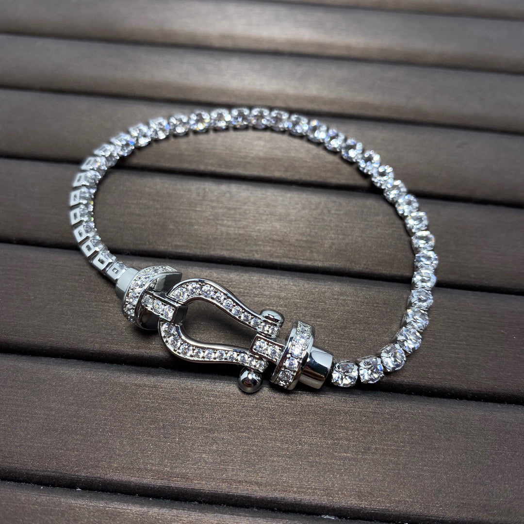 [Regal Gem]FORCE  HORSESHOE  DIAMOND TENNIS BRACELET