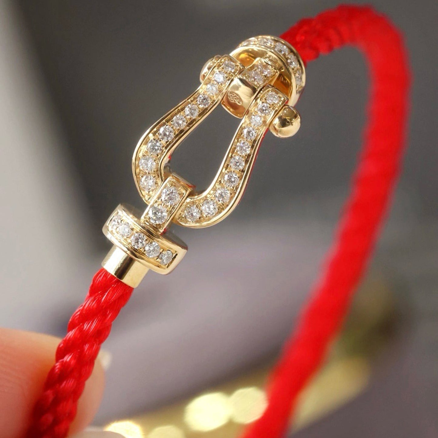[Regal Gem]FORCE LARGE HORSESHOE FULL DIAMOND BRACELET SILVER