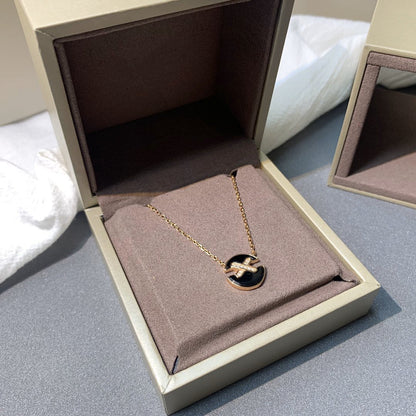 [Regal Gem]JEUX DE PINK GOLD DIAMOND NECKLACE