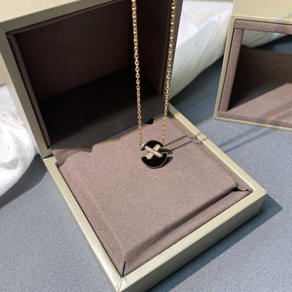 [Regal Gem]JEUX DE PINK GOLD DIAMOND NECKLACE