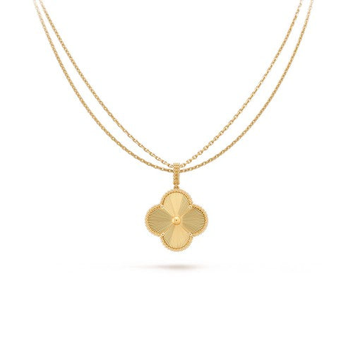 [Regal Gem]CLOVER 25MM PEDANT NECKLACE GOLD