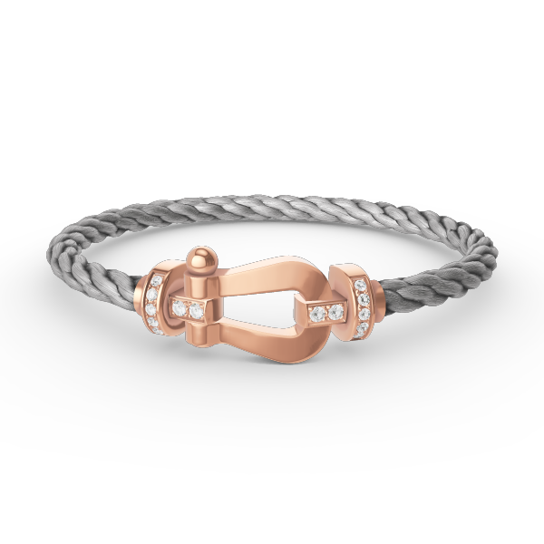 [Regal Gem]FORCE LARGE HORSESHOE HALF DIAMOND BRACELET Regal Gem GOLD