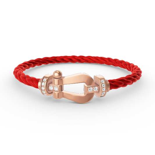 [Regal Gem]FORCE LARGE HORSESHOE HALF DIAMOND BRACELET Regal Gem GOLD