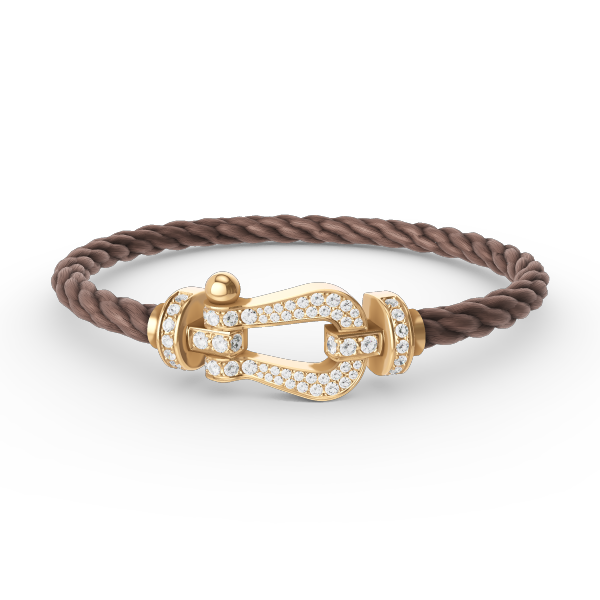 [Regal Gem]FORCE LARGE HORSESHOE FULL DIAMOND BRACELET GOLD