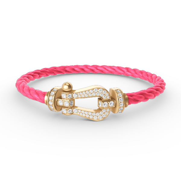 [Regal Gem]FORCE LARGE HORSESHOE FULL DIAMOND BRACELET GOLD