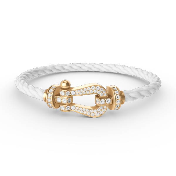 [Regal Gem]FORCE LARGE HORSESHOE FULL DIAMOND BRACELET GOLD