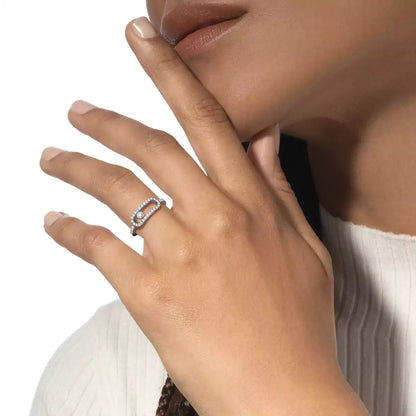 [Regal Gem]Move Uno Diamond Ring in Gold