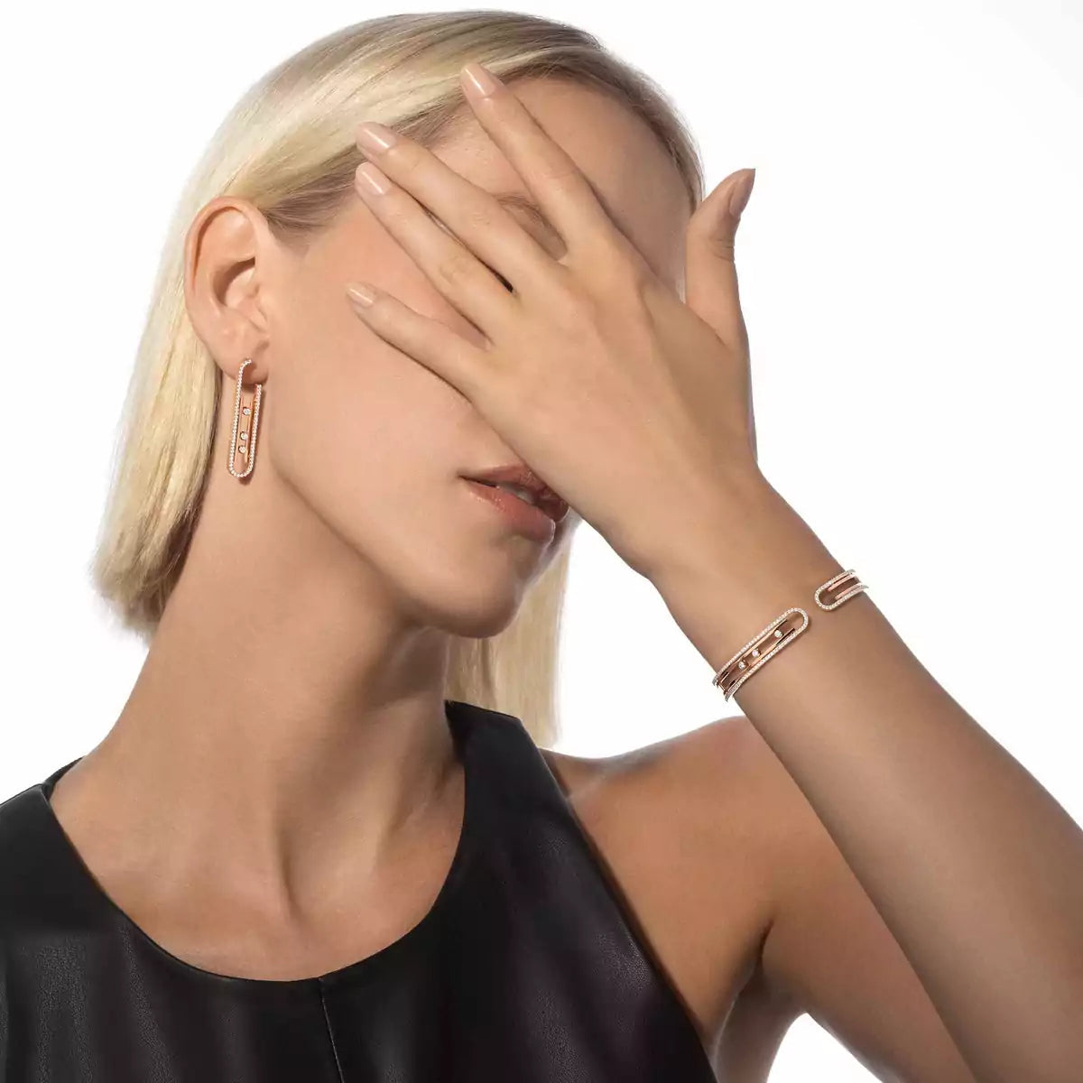 [Regal Gem]Diamond Pendant Earrings Move 10Th