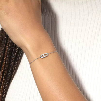 [Regal Gem]Move Uno Diamond Bracelet