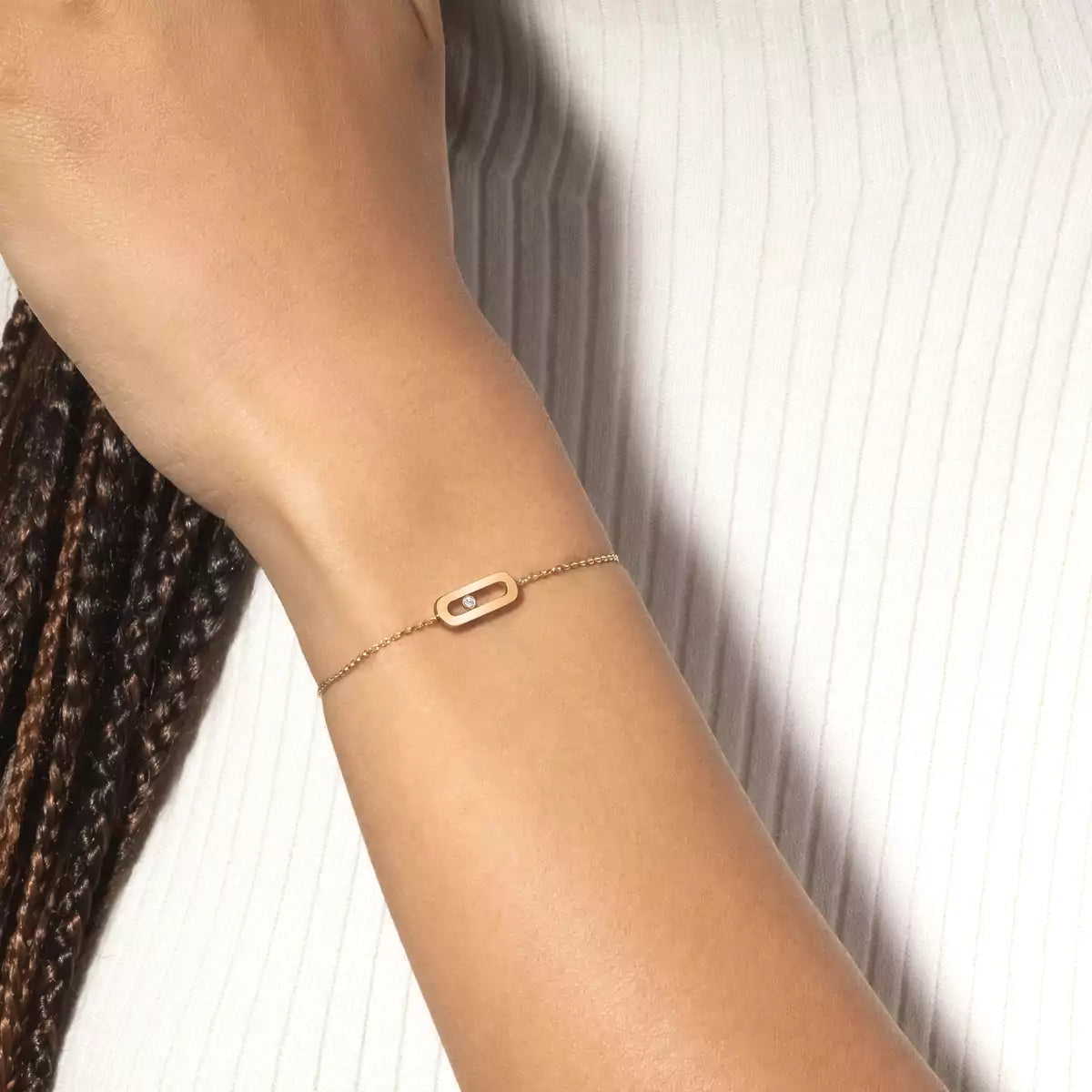 [Regal Gem]Move Uno Diamond Bracelet