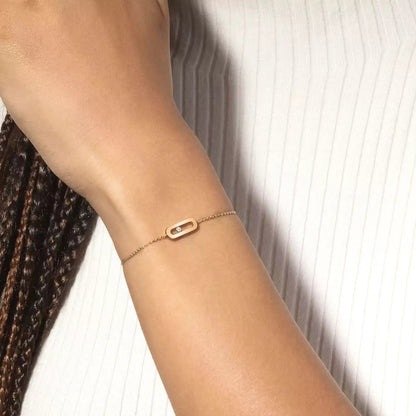 [Regal Gem]Move Uno Diamond Bracelet