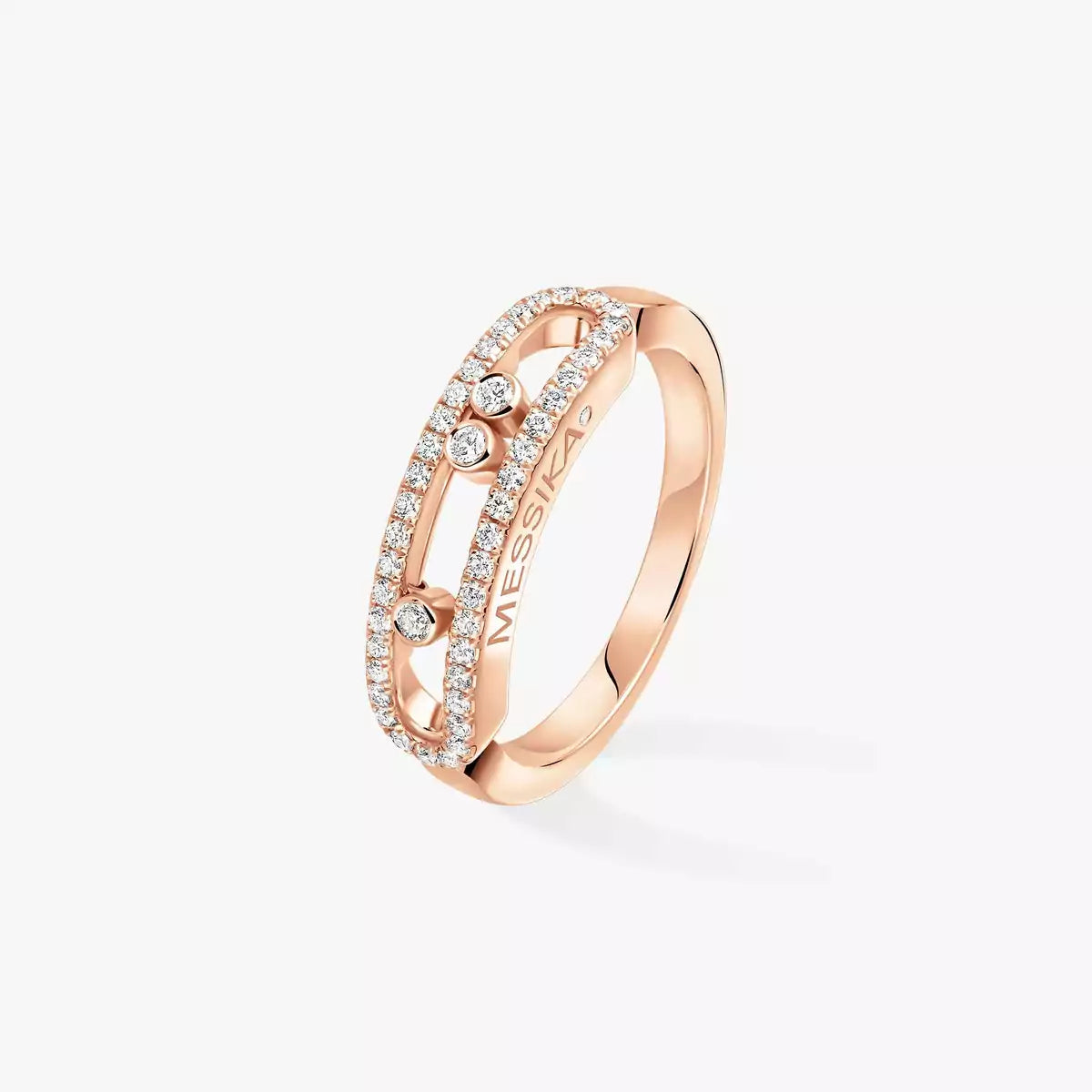 [Regal Gem] Baby Move Gold Diamond Pave_ Ring