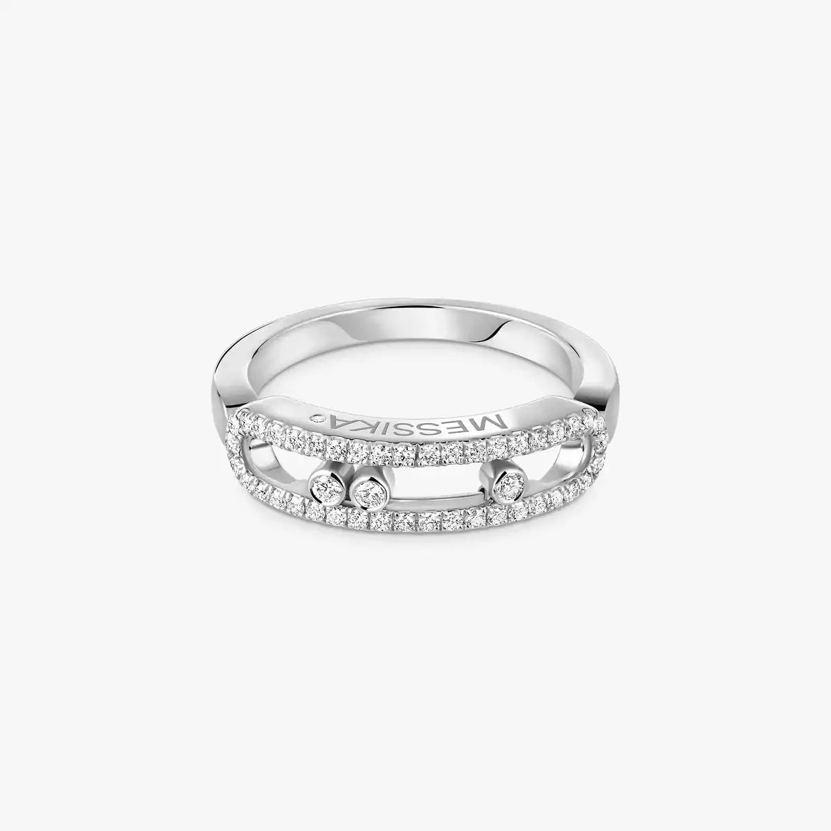 [Regal Gem] Baby Move Gold Diamond Pave_ Ring