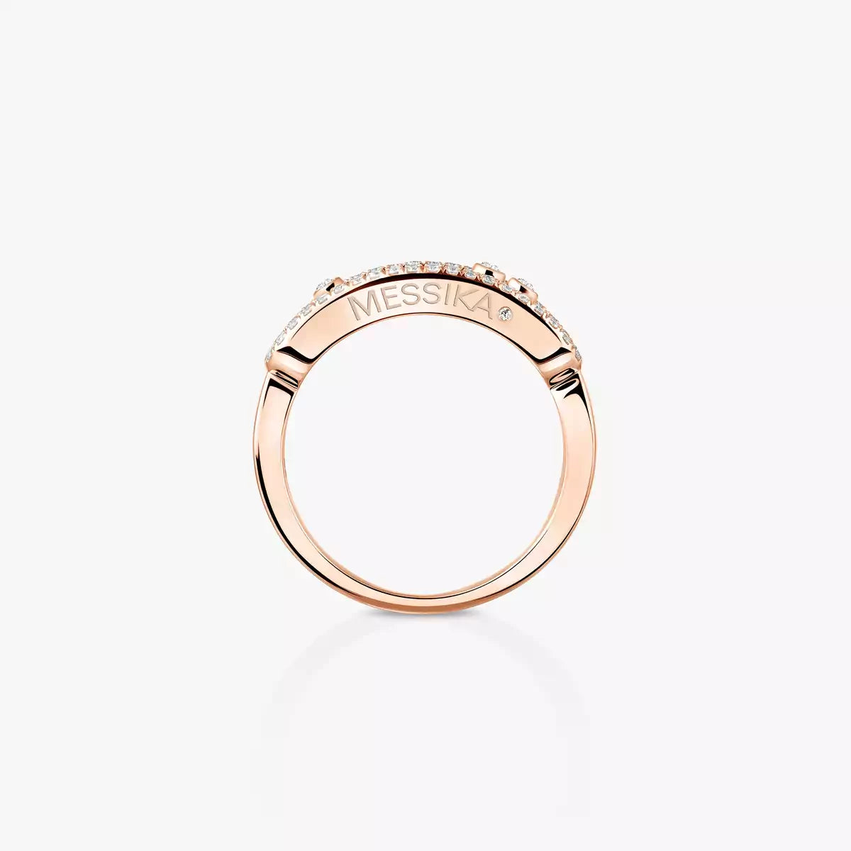 [Regal Gem] Baby Move Gold Diamond Pave_ Ring