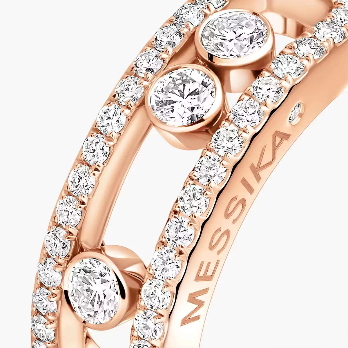 [Regal Gem] Move Gold Diamond Pave_ Ring