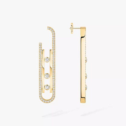 [Regal Gem]Diamond Pendant Earrings Move 10Th