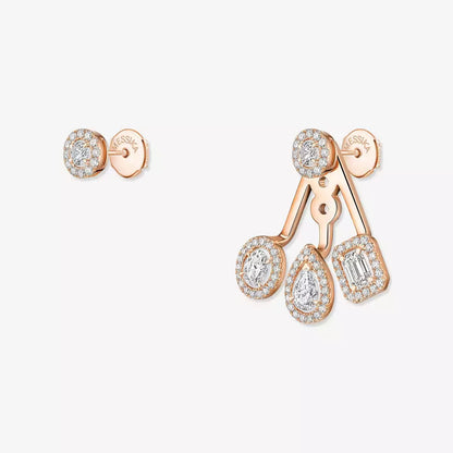 [Regal Gem] My Twin Trio  Diamond Earrings