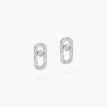 [Regal Gem]Move Uno Diamond Earrings