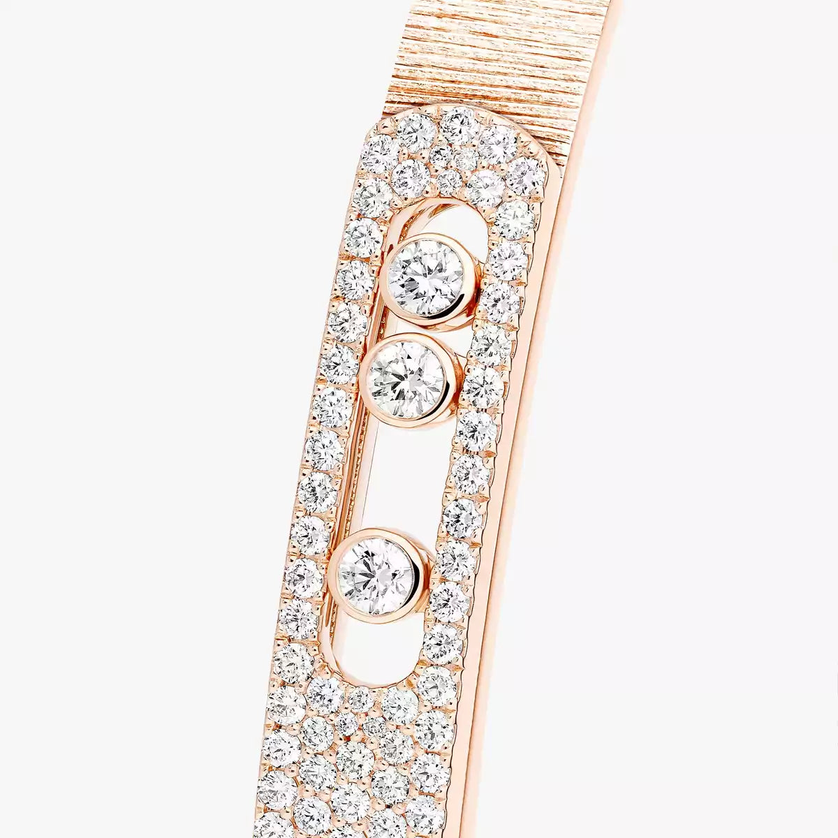[Regal Gem]Move Noa Ciselé half pavé bangle