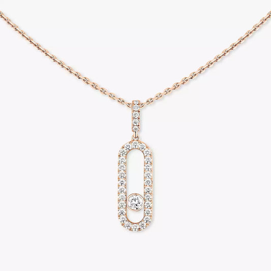 [Regal Gem]Move Uno Diamond Necklace in Rose Gold