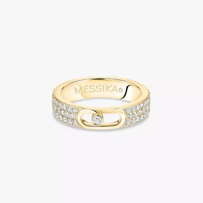 [Regal Gem]Move Joaillerie Pave_ Diamond Wedding Ring