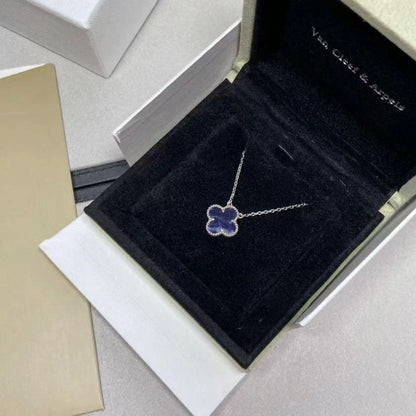[Regal Gem]CLOVER 15MM PIETERSITE NECKLACE SILVER
